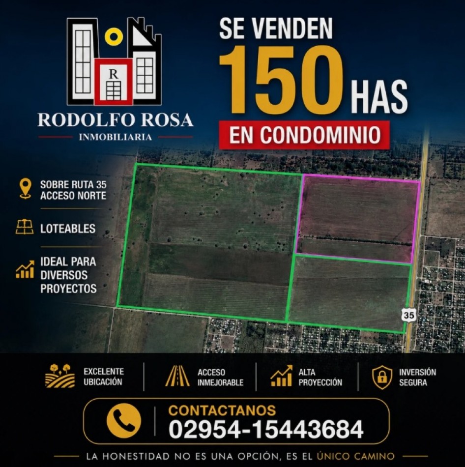 Campo de 150 has en ingreso norte a la ciudad de Santa Rosa, La Pampa