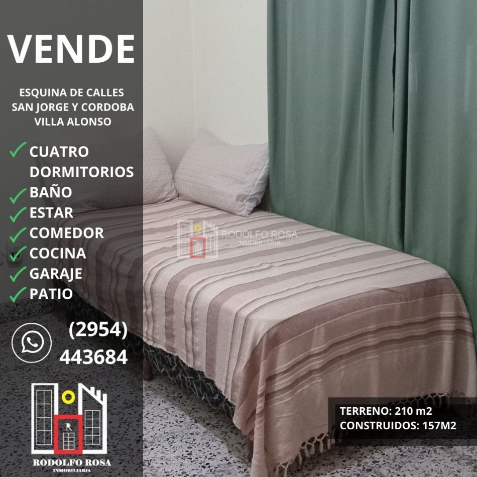 Amplia propiedad de cuatro dormitorios en pleno Villa Alonso, Santa Rosa, La Pampa