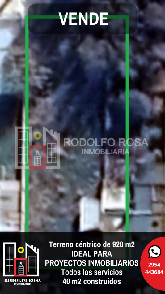 Terreno centrico de 920 metros cuadrados, ubicado sobre calle Sarmiento, Santa Rosa, La Pampa