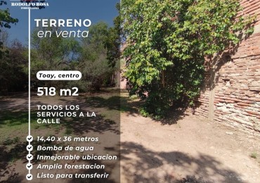 OPORTUNIDAD PARA INVERSORES - TERRENO CENTRICO EN TOAY