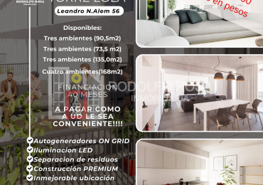 A la venta - Departamentos de tres y cuatro ambientes en pozo - Edificio Lola, Santa Rosa, La Pampa